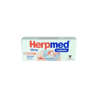 HERPMED LABIALE 2 COMPRESSE BUCCALI 50MG