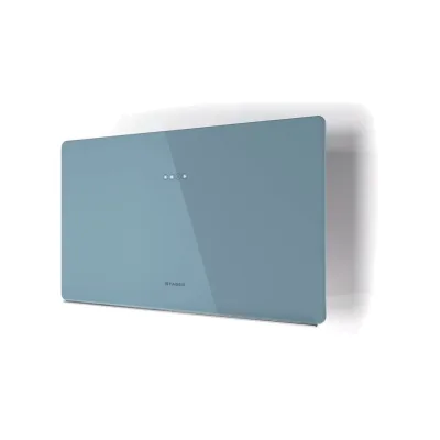 Faber Cappa a parete GLAM FIT ZERO DRIP DB 80 330.0615.655 finitura vetro blu polvere da 80 cm