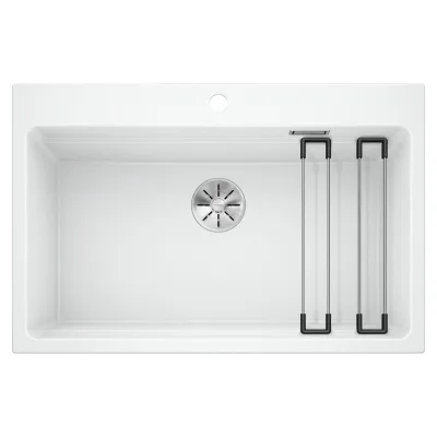 Blanco Lavello una vasca ETAGON 8 1525191 finitura bianco da 78x51 cm - Sopratop