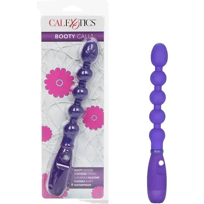 Booty call Sonda flessibile 17,75 cm 3 vibrazioni con perle silicone viola