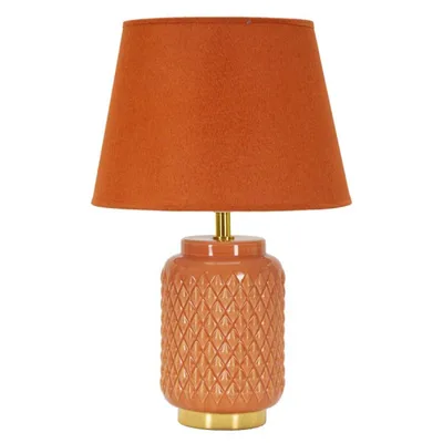 LAMPADA DA TAVOLO SQUARE ARANCIONE CM Ø 28X44