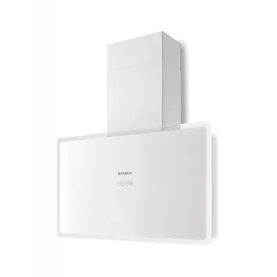 PRONTA CONSEGNA - Faber Cappa a parete GLAM FIT 80 WH 330.0528.302 finitura vetro bianco da 80 cm