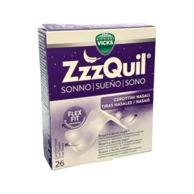 VICKS ZZZQUIL NASAL STRIPS 26 PEZZI