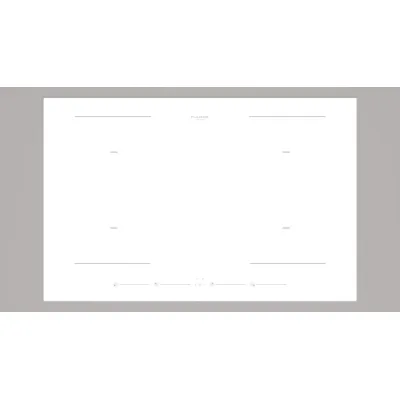Fulgor Piano cottura a induzione FCH 804 ID TS WH in vetroceramica bianco lucido da 80 cm