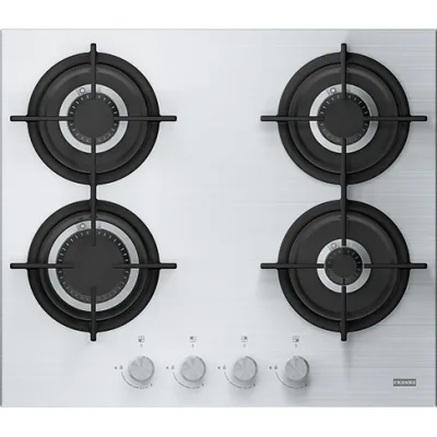 Franke Piano cottura a gas Mythos Steel Pro FHCR 604 4G HE XA C 106.0496.075 finitura inox satinato da 59,3 cm