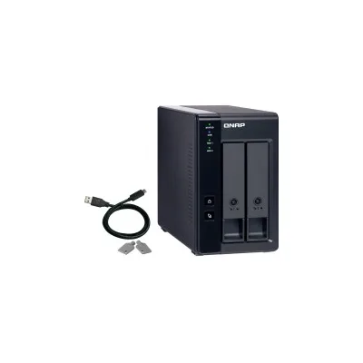 NAS SERVER TOWER QNAP TR-002 USB 3.0 RAID Expansion Box 2 alloggiamenti 2,5" 3,5" Ventola da 70 mm