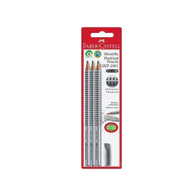 FABER CASTEL CF4 MATITE GRIP2001 CON GOMMINO-HB 117197