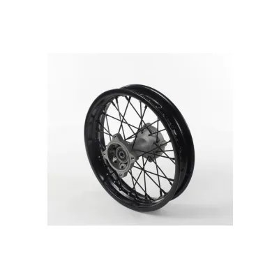 Cerchio posteriore 12" in acciaio nero - Ø15