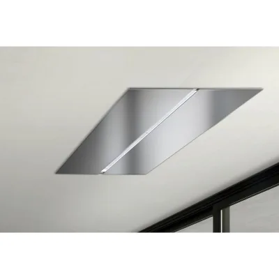 Airone Cappa a soffitto Salieri Evo finitura acciaio AISI 430 da 90 cm - Senza motore