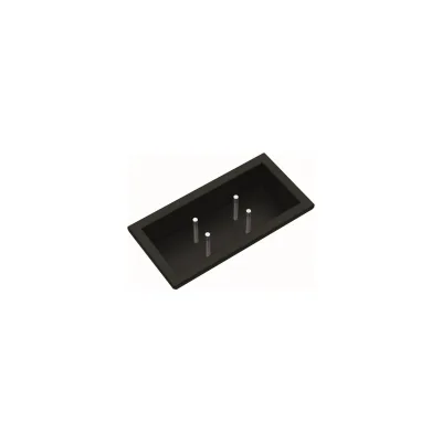 Barazza Vaschetta cieca con scolapiatti con pioli 1CSPFN in acciaio inox nero opaco con fenix da 28 cm