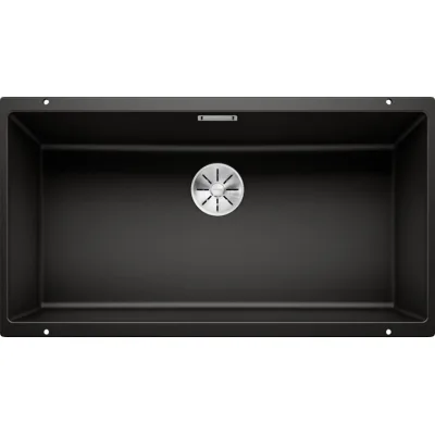Blanco | Lavello una vasca SUBLINE 800-U 1526005 finitura nero da 83x46 cm - Sottotop