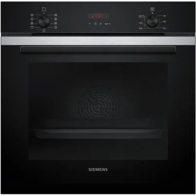 Siemens Forno pirolitico da incasso HB273ABS3 finitura inox e vetro nero da 60 cm - PROMOZIONE ATTIVA FINO AL 19/10