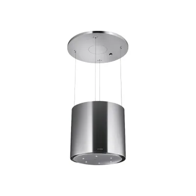 Faber Cappa a isola sospesa ZOOM PLUS 345.0492.568 finitura acciaio inox da Ø40 cm