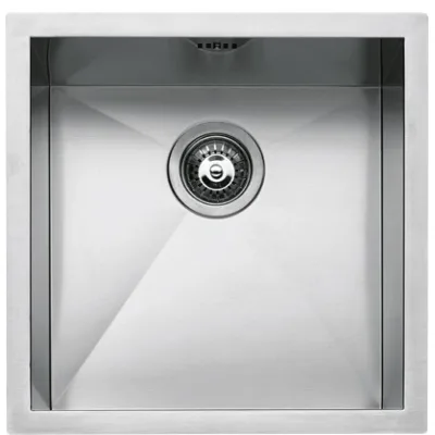 Barazza Lavello sottotop a una vasca QUADRA R0 1Q4040S finitura inox satinato da 40x40 cm - IN PROMOZIONE FINO AL 6/07