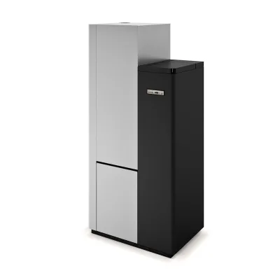 Eva Calòr Termostufa a pellet ermetica TS 80 9016017800 finitura bianco/ nero