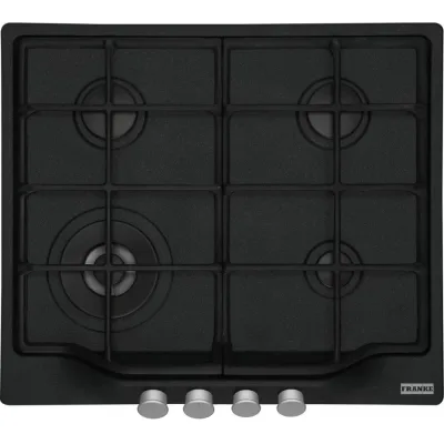 Franke Piano cottura a gas Country 600 FCH 604 3G TC C 106.0696.856 finitura nero da 59 cm