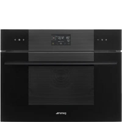 Smeg Forno compatto combinato vapore Galileo Steam100 SO4102S3B3 finitura Deep Black da 60 cm