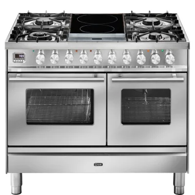 Ilve Cucina PD10W Professional Plus PD10IDWE3 doppio forno e piano cottura 4 fuochi e 2 zone induzione con dual da 100 cm - PROMOZIONE ATTIVA FINO AL 19/10