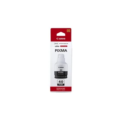 FLACONE INCHIOSTRO ORIGINALE CANON NERO GI40 GI-40 PGBK 3385C001 Pixma G5040