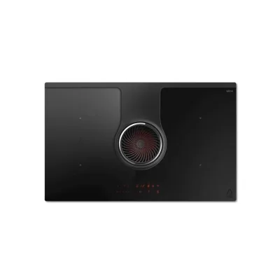 Elica Piano cottura a induzione con cappa NIKOLATESLA ONE EVO BL/A/83 PRF0196318 in vetro nero da 83 cm