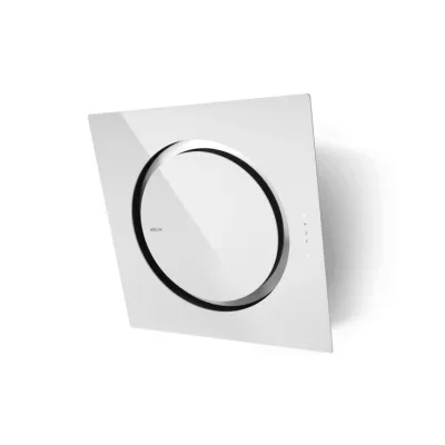 Elica Cappa filtrante a parete OM AIR @ WH/F/75 PRF0094734A finitura vetro bianco da 75 cm