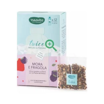 NEAVITA INFUSO TWICE MORA/FRAGOLA FILTROSCRIGNO TO GO 12 PEZZI