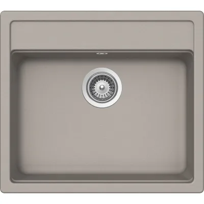 Schock Lavello una vasca NEMO N100 NEMN100042 finitura grigio tortora da 57x51 cm