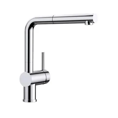 Blanco | Miscelatore monocomando con doccetta estraibile LINUS-S ECO-FLOW 1528152 finitura cromo