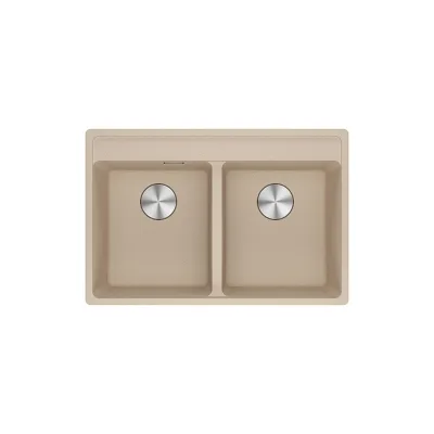 Franke: Lavello due vasche Vasche Sopratop Maris MRG 620-35-35 TL 114.0661.681 finitura fragranite avena da 76x51 cm