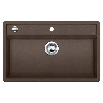 Blanco Lavello una vasca DALAGO 8 1516638 finitura caffè da 81.5x51 cm - Sopratop