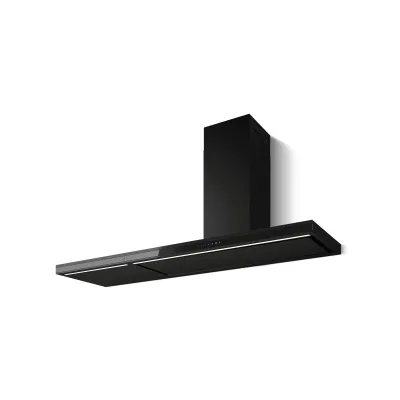 Elica Cappa aspirante a isola ELEMENT ISL @ BLMAT/A/180 PRF0194719 finitura nero/vetro nero da 180 cm