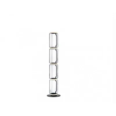 Flos Lampada da terra Noctambule Floor 4 Low Cylinder Small Base finitura nero