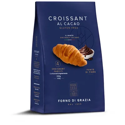 Fdg croissant cacao 4 pezzi da 55 g