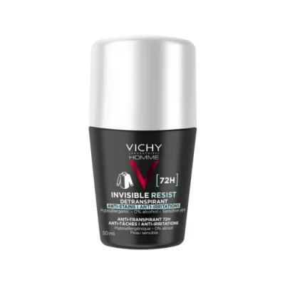 VICHY HOMME DEODORANTE ROLL-ON 72H INVISIBILE 50ML