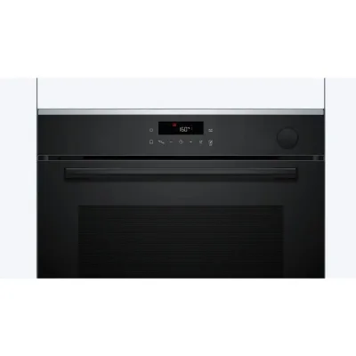 PRONTA CONSEGNA - Bosch Forno pirolitico con impulsi di vapore da incasso HRG272EB3 finitura vetro nero da 60 cm - Serie 4