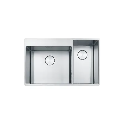 PRONTA CONSEGNA - Franke Lavello una vasca con vano accessorio per Box Center BXX 220-50-27 127.0586.160 inox satinato 82x51 cm