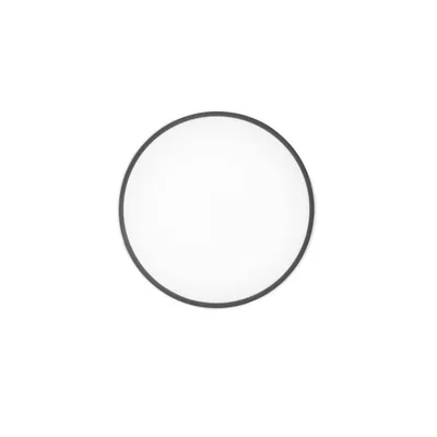 Plafoniera circolare in metallo e acrilico nero, 1 LED 24W, CCT, 41x41cm