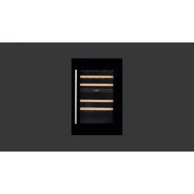 Fulgor Cantina vini da incasso FWC 8800 TC GBK finitura vetro nero da 60 cm