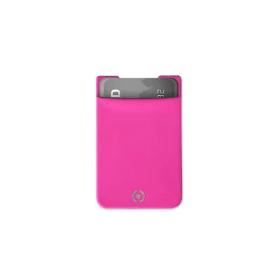 CELLY ADHESIVE POCKET CARDS HOLDER PINK POCKETFIXPK