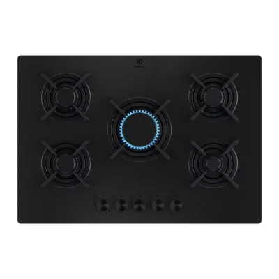 Electrolux | Piano cottura a gas KGG753723L finitura nero opaco da 74 cm