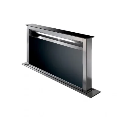 PRONTA CONSEGNA - Faber Cappa da piano downdraft FABULA PLUS EV8+ BK A90 340.0492.566 vetro nero da 90 cm