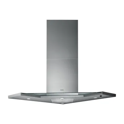 Elica Cappa ad angolo a parete SYNTHESIS IX/A/100 64214507A finitura acciaio inox e vetro da 100 cm