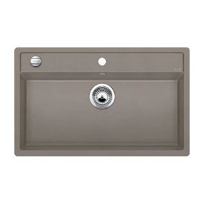Blanco Lavello una vasca DALAGO 8 1517323 finitura tartufo da 81.5x51 cm - Sopratop