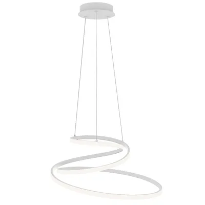 Lampadario a sospensione LED bianco contemporaneo, 60W, CCT, 150x60cm