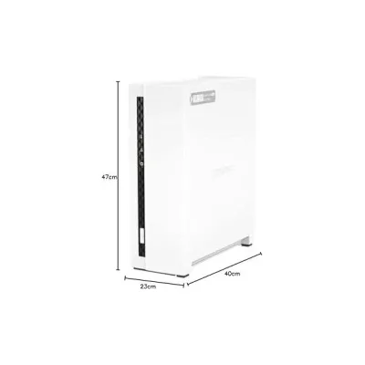 NAS SERVER TOWER QNAP TS-133 Processore ARM Cortex-A55 Memoria 2 GB 1 da 2,5" e 3,5" USB, RJ-45