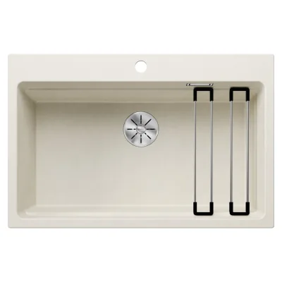 Blanco Lavello a una vasca ETAGON 8 Satin Gold 3527079 finitura soft white da 78x51 cm - Sopratop