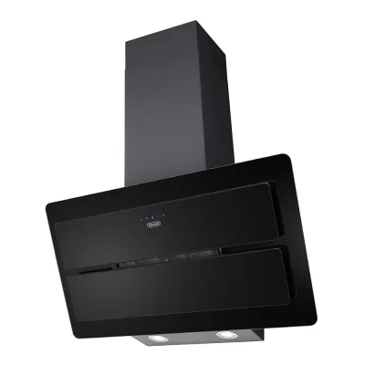 De Longhi Cappa a parete SLCV 90 EC in vetro nero da 90 cm