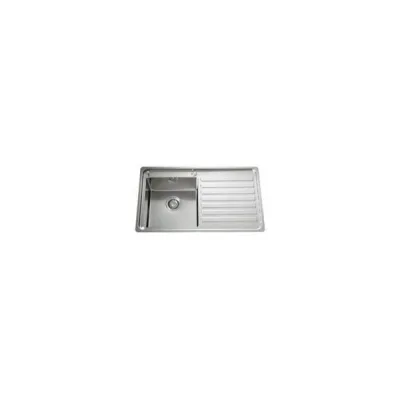 Alpes Lavello filotop LFPS 587/1V1S con gocciolatoio a destra in acciaio inox da 87x51 cm