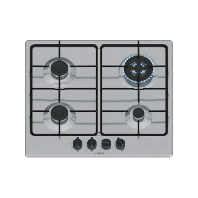 PRONTA CONSEGNA - Bosch Piano cottura a gas PGH6B5K80 finitura acciaio inox da 60 cm - Serie 4