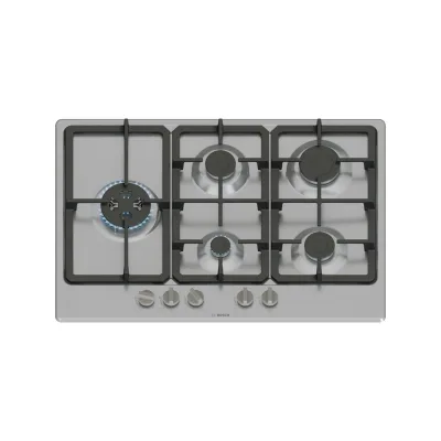 PRONTA CONSEGNA - Bosch Piano cottura a gas PGM7B5K90 finitura acciaio inox da 75 cm - Serie 4